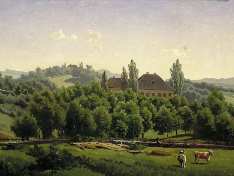 1815-Hjalmar Kjerulf - Bakkehuset, situata nei pressi di Pilestredet a Christiania (Oslo)